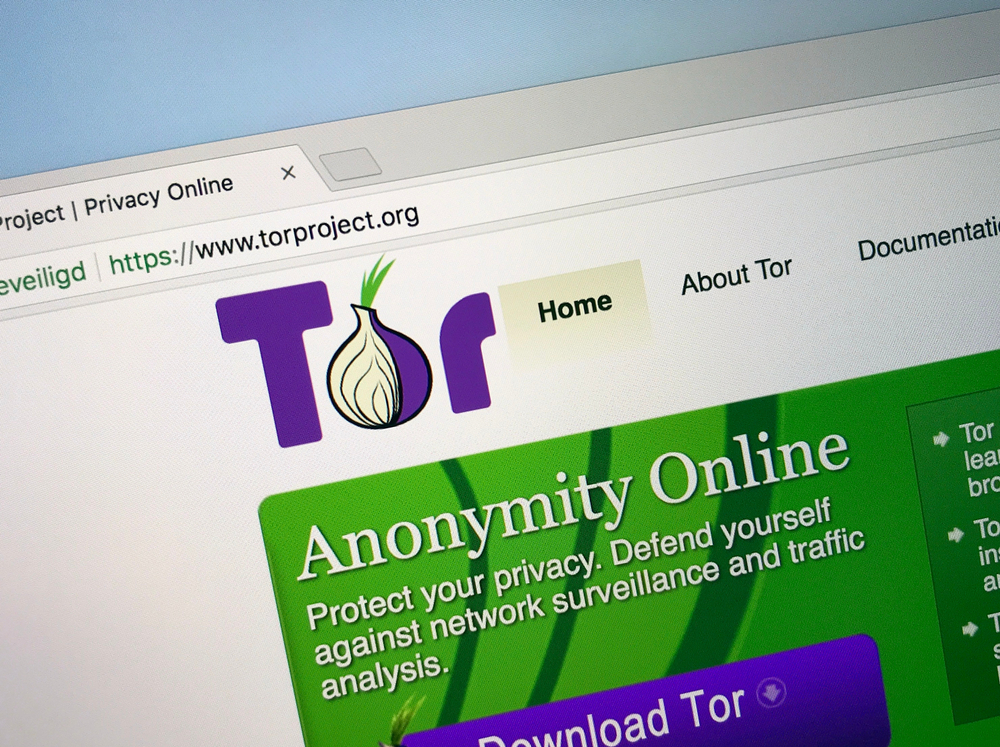 The Tor network shown online