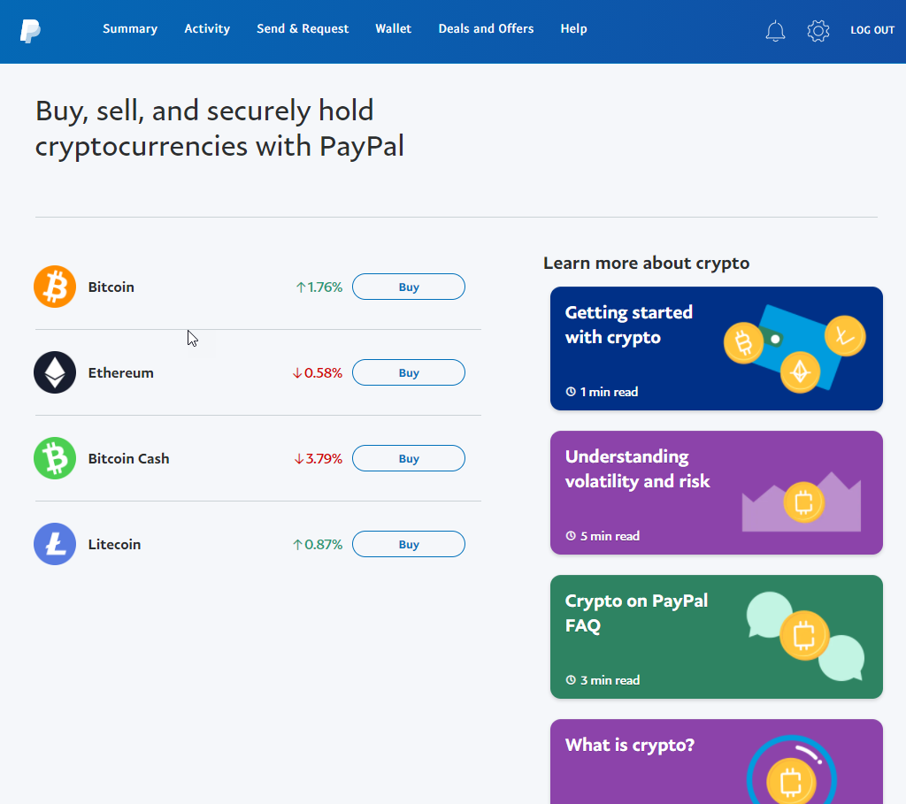 Buy bitcoin sale cash paypal