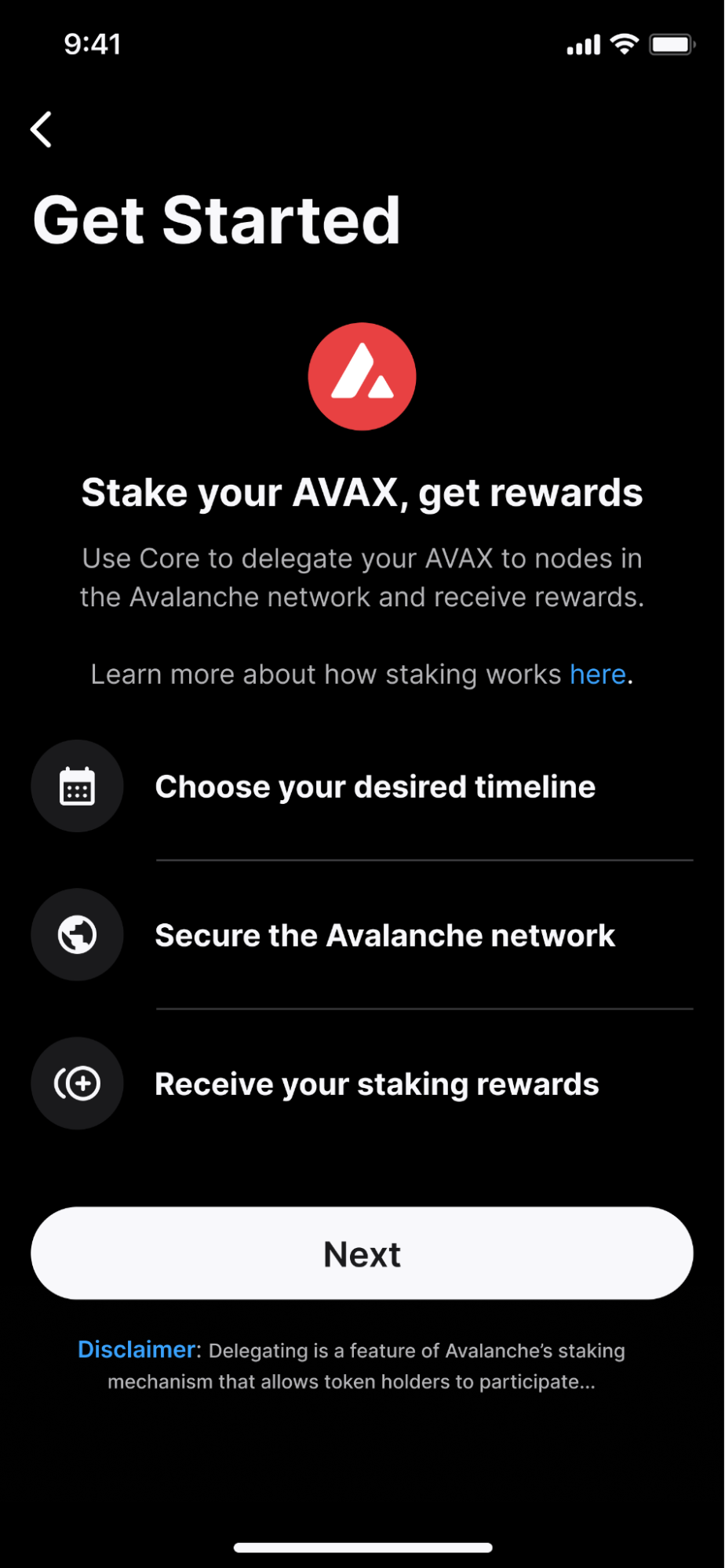 How To Stake AVAX on Avalanche Using Core - Decrypt