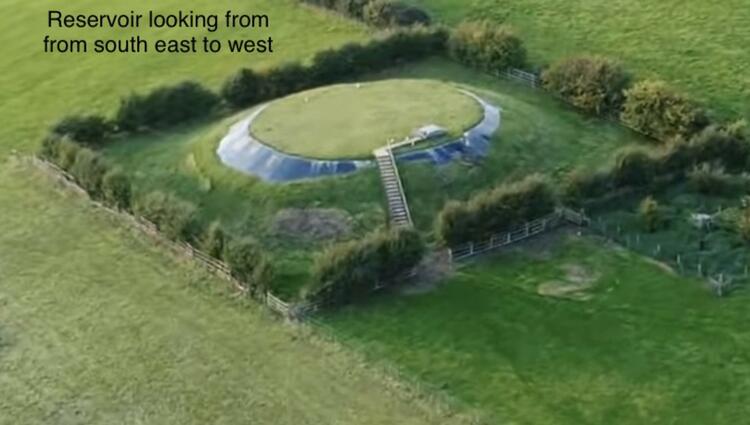 Nuclear bunker covered under grass