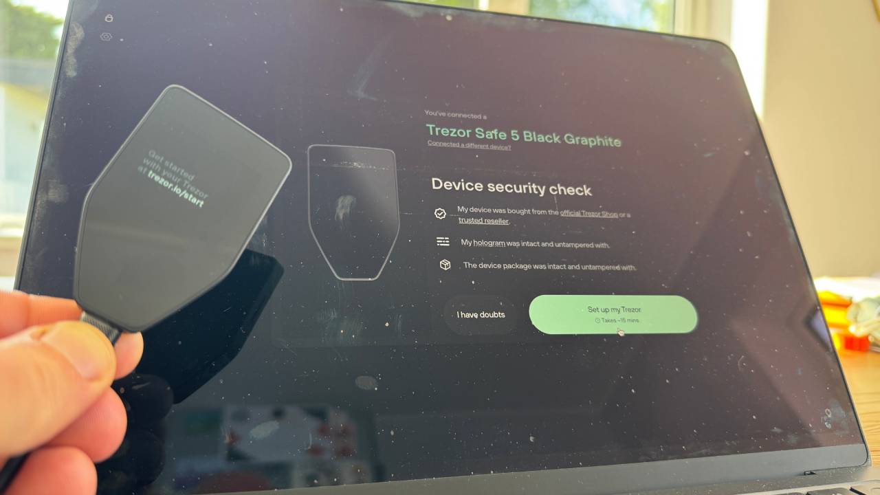 Trezor Safe 5 Review: A Flagship Hardware Crypto Wallet With Haptic  Touchscreen Smarts - Decrypt