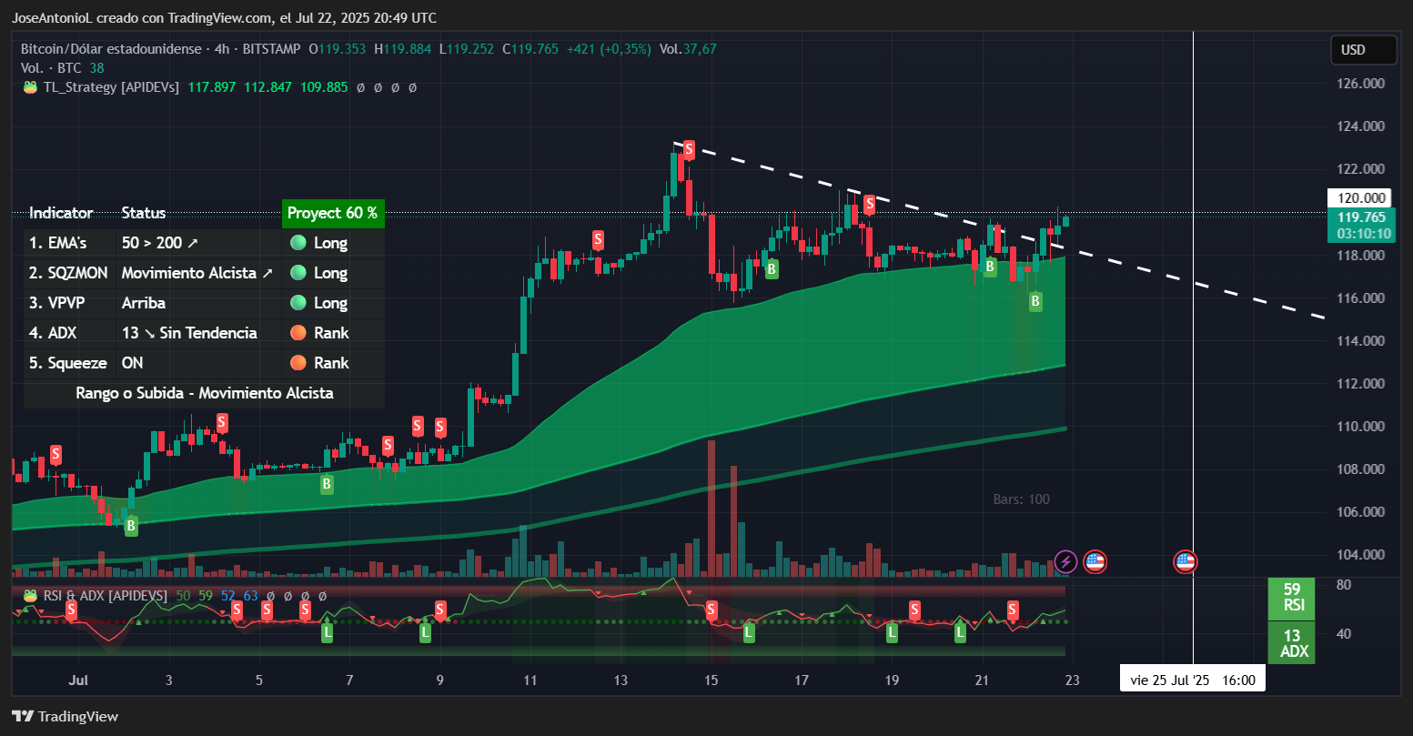 Bitcoin price data. Image: TradingView
